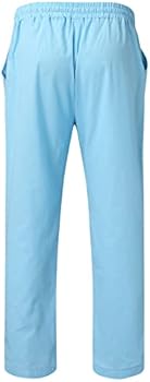 Tenue Décontractée Coton Lin Chemise Pantalon Ensemble 2 Pièces Homme Coton Lin - Chemise Henley Et Pantalon - Tenue Décontractée Été Tenue Sport Homme