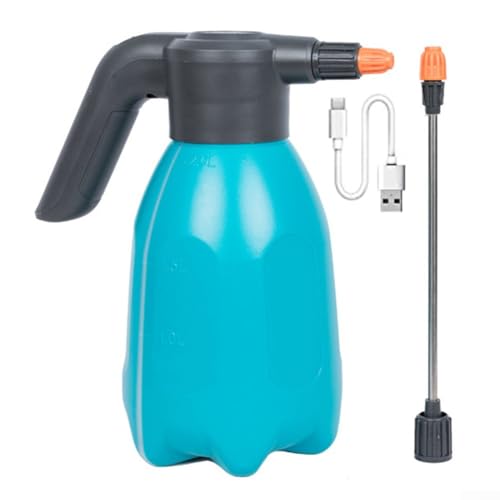 Simplifica tu rutina con el pulverizador eléctrico recargable convenientemente diseñado para cualquier tarea (azul tierra)