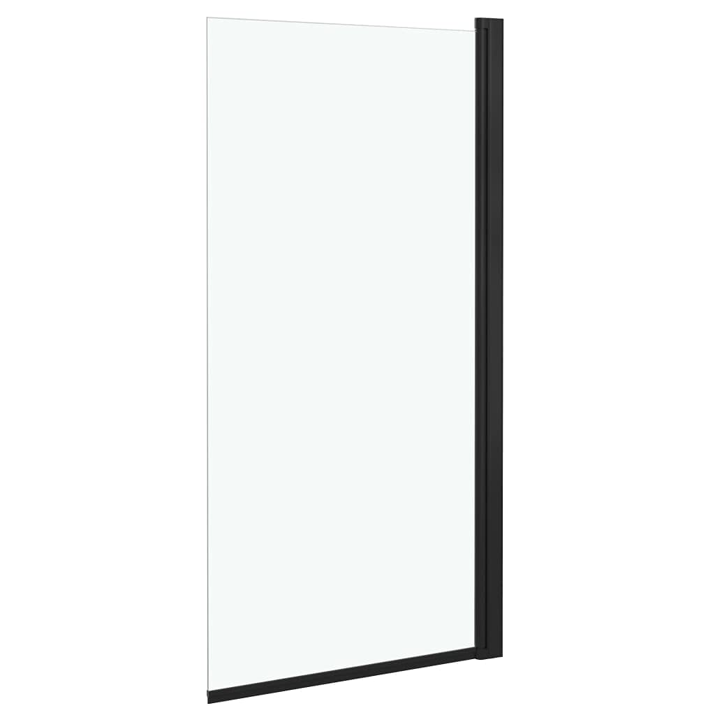 vidaXL Kabina prysznicowa, ESG, 68x130 cm, czarna