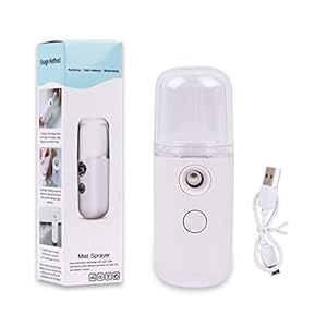 Mini Gezicht Stoomboot Nanometer Spray Hydrator Stomende Luchtbevochtiger Alcohol Desinfectie Stoom Mist Nevelizer Schoonheid Disinfector SPA (Color : White)