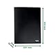 Leitz A4 Sichtbuch, 10er Pack, Inkl. je 20 eingebundener Klarsichthüllen für 40 Blatt, Recycle-Serie, Schwarz, 46760095