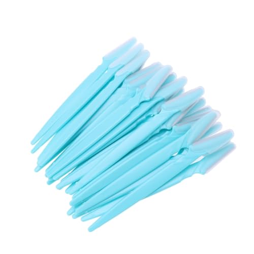 MUSISALY Stainless Steel Eyebrow Razors 30pcs Portable Facial Trimmers for Women Makeup Tool Travel Size