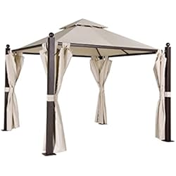 Ventilador Tarrington House Tarrington House Carpa, Metal/poliéster, 3 x 3 x 2.88 m, Resistente a la Intemperie, Beige