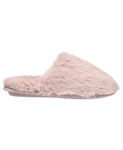 French Connection Women’s Faux Fur Slippers – Cozy Slide-On House Shoes with Plush Lining2