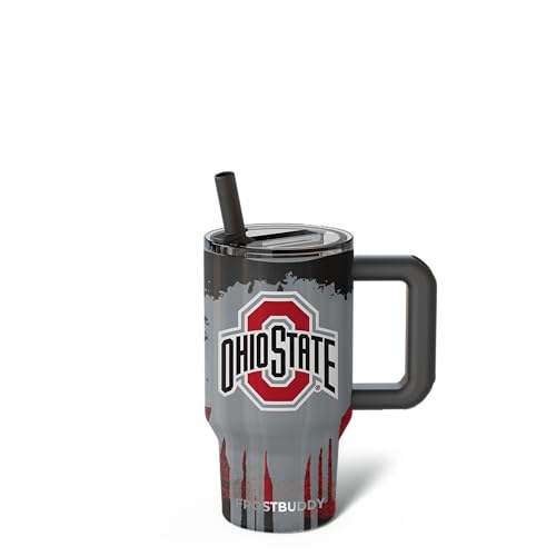 Thicc Buddy - 16 oz Stainless Steel Vacuum Insulated Tumbler with Lid and Straw for Water - Travel Mug Cupholder Friendly - Gifts for Women Men Him Her