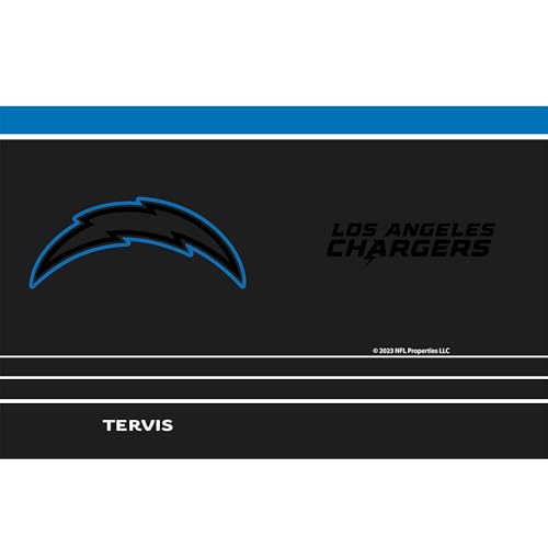 Tervis Traveler NFL Los Angeles Chargers - Night Game Triple Insulated Tumbler Travel Cup Keeps Drinks Cold & Hot, 30oz, Stainless Steel by Tervis - Image 2