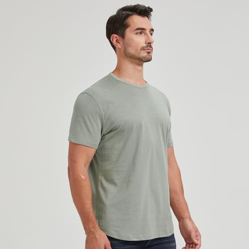 netdraw-Mens-Curved-Hem-100-Slub-Cotton-T-Shirt-Premium-Casual-Stylish-Soft-Crewneck-Tee