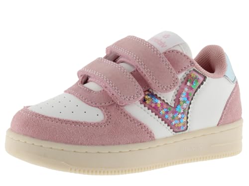 Baskets Victoria Tiempo pour enfant avec doubles scratchs et logo étoiles