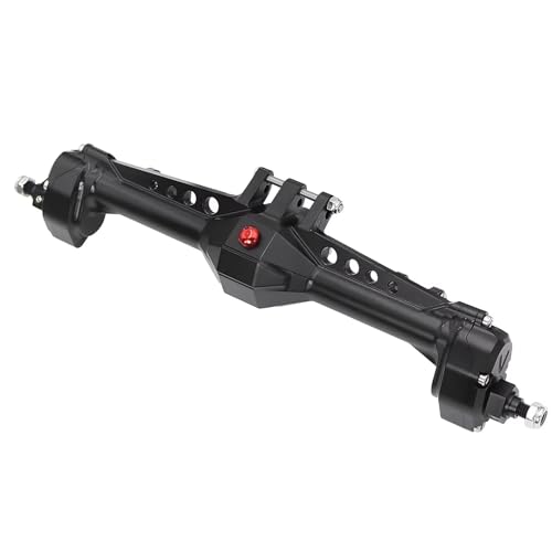 JYYTERD Piezas RC Compatible con LCG para Vanquish para Phoenix F10 1/10RC Crawler para Chasis DIY De Aluminio Eje De Portal Delantero Y Trasero Conjunto Completo(Black,Rear Axle)