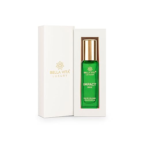 Bella Vita Luxury IMPACT MAN Eau de Cologne Parfüm mit Mandarinorange, Patschuli, Zeder | Holziger, zitrusartiger, langanhaltender EDC-Duft für Männer, 20 ml Bella Vita Luxury IMPACT MAN Eau de Cologne Parfüm mit Mandarinorange, Patschuli, Zeder | Holziger, zitrusartiger, langanhaltender EDC-Duft für Männer, 20 ml