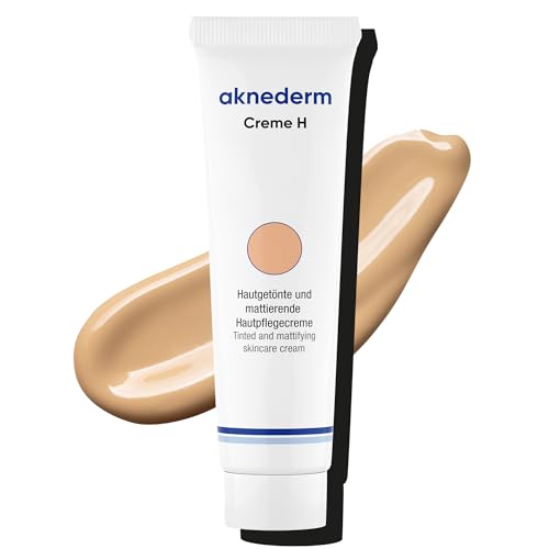 Aknederm Creme H 30g - mattierende Gesichtscreme kaschiert Pickel & Rötungen -getönte Feuchtigkeitscreme ideal für zu Akne neigende Haut & Pickel - talgregulierende Tagescreme ohne Parfüm Aknederm Creme H 30g - mattierende Gesichtscreme kaschiert Pickel & Rötungen -getönte Feuchtigkeitscreme ideal für zu Akne neigende Haut & Pickel - talgregulierende Tagescreme ohne Parfüm