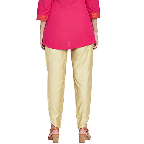 Image of GO COLORS Women Mid Rise Cotton Dhoti Pant