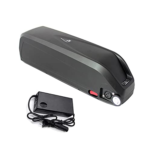 Batería Bicicleta eléctrica. Voltaje: 48V-17.5Ah. Batería Litio con Puerto USB Cargador Cerradura Antirrobo, Paquete batería 18650, para Kit conversión Motor eléctrico montaña