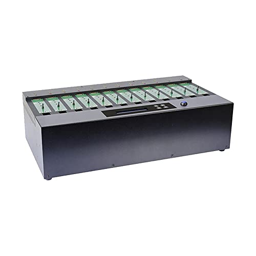 Image of Systor 1 to 11 PCIe M.2 NVMe /SATA Duplicator - 12GB /Min -SYSNVME-M2211 | Standalone PCIe M.2 NVMe /SATA duplicator to clone, erase and sanitize multiple M.2 NVMe /SATA SSDs with no computer required.