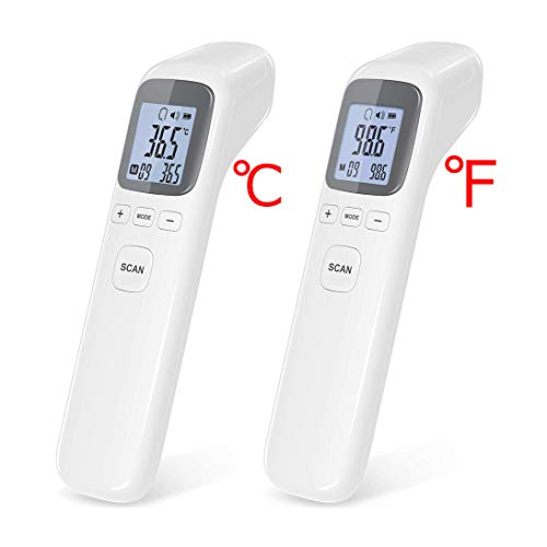 AOTDAOU Digital Thermometer for Adult, Infrared Thermometer Forehead Non Contact, Kid and Baby Fever Check Medical Thermometer White