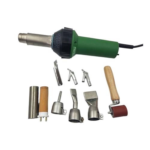 Hookurity Pistola de Soldadura por Aire Caliente Antorcha de Soldadura de Aire Caliente de 1600 W, Pistola de Calor, Soldador de plástico, Kits de Soldador de techos(110v)