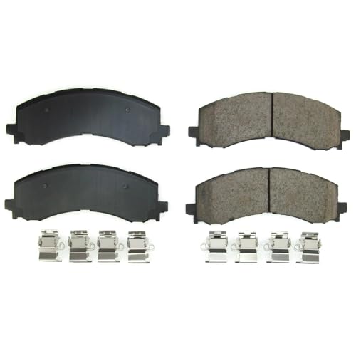 Image of PowerStop Front Brake Pads for Ford Bronco 2022-25 |Expedition 2022-24 |F-150 2021-25 |F-150 Lightning 2022-25 |Lincoln Navigator 2023-24 - Z17 Ceramic Brake Pads with Installation Hardware, 17-2382