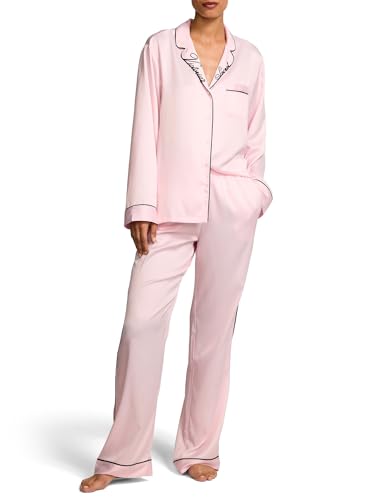 Victoria's Secret Satin Pajama Set, Long Sleeve Button Down