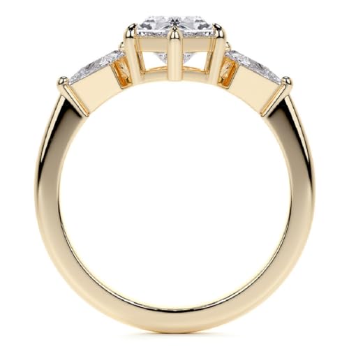 2.0 CT Dutch Marquise Cut Moissanite Diamond Engagement Ring, 14K/18K Gold, Side Stone Anniversary Promise Ring For Her4