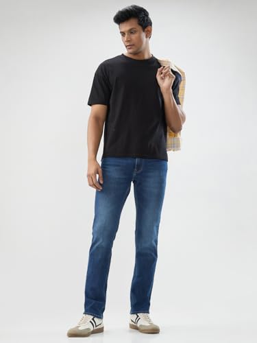 Image of Spykar Men's Rover Regular Fit Mid Rise Casual Jeans