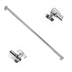 Stainless Steel Telescopic Crossbar, Backdrop Stand Cross Rod Green Screen Hanging Rod, 3.94ft - 9.84ft Adjustable