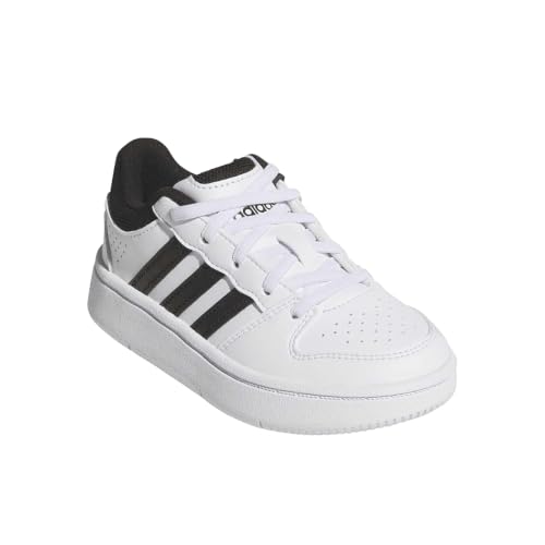 adidas Unisex-Kids Hoops Classic El C, White/Black/Orbit Grey, 2 - image 4