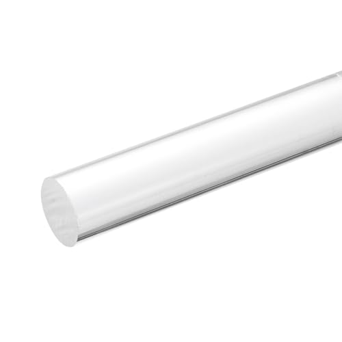 Image of MECCANIXITY Acrylic Round Rods 25 /32 inch x 4 inch Clear Acrylic Dowel Rods Sticks Plastic Sticks Strip for DIY Crafts Lighting Gardening Decoration - 20mm x 100mm
