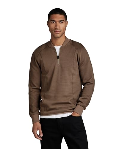 G-Star Raw Camiseta Jirgi Half Zip Slim Tweeter Para Hombre, Marrón Turf D23512-D271-273 , Xl G-Star Raw Camiseta Jirgi Half Zip Slim Tweeter Para Hombre, Marrón Turf D23512-D271-273 , Xl