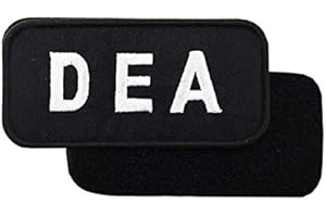 DEA Embroidered Hook and Loop Patch Military Tactical Costume Badge for Jackets