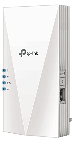 [Reacondicionado] TP-Link RE500X - WiFi 6 Repetidor, AX1500 WiFi, Puerto Ethernet Gigabit 10/100/1000 Mbos, Compatible con Todos los Routers