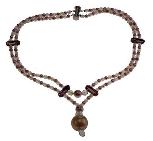 Collier mariage cristal rose Rosalina pour éviter les parures ternes