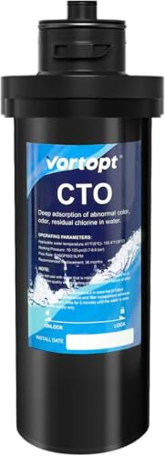 Image of Vortopt Q7 Replacement Filter Cartridge, NSF /ANSI 372 /42 Certified | Reduces Chlorine, Lead, Bad Taste & Odor, 19000 Gallon 2-Year Life, BPA-Free Undersink Water Filter Replacement.