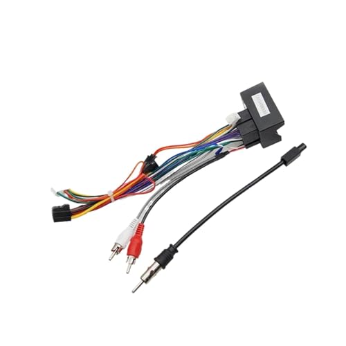 Caja Canbus compatible con Volkswagen Golf 5/6/Polo/Passat/Jetta/Tiguan/Touran/Skoda con arnés de 40 pines y cable de alimentación for radio multimedia de coche Android.(Cable Only)