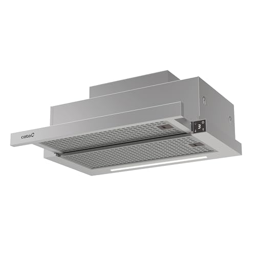 Cata Campana Extractora Telescópica TFH 6830 X 5+1 TURBO Motor Burshless Extra Silencioso Tira LED Fácil Instalacion y Limpieza Acabado Inox