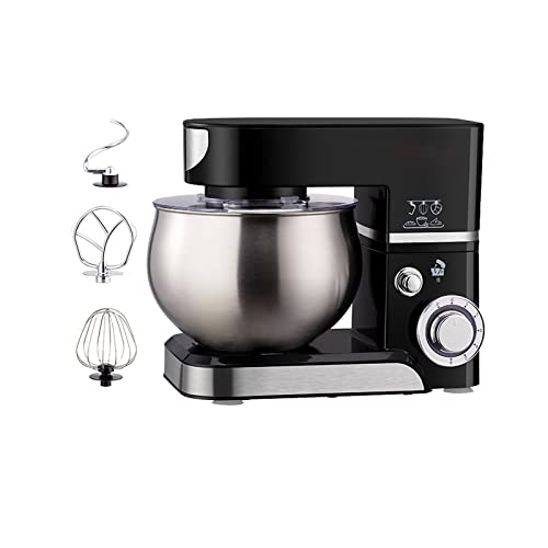 Küchenmaschine Knetmaschine Standmixer (1000 W) leistungsstark leise und multifunktional Metallgehäuse inkl 5L…