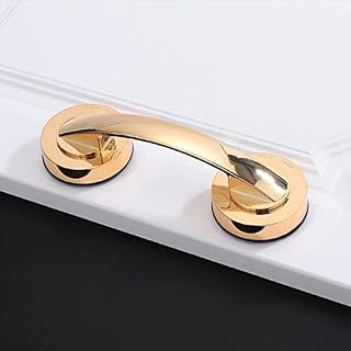 KAFENDA Large Glass Door and Window Handles, Bathroom Sliding Doors, cabinets, wardrobes, Suction Cups, Non-Marking Handles, Non-Porous Absorption Handles, Shower Grab Bars (Gold)