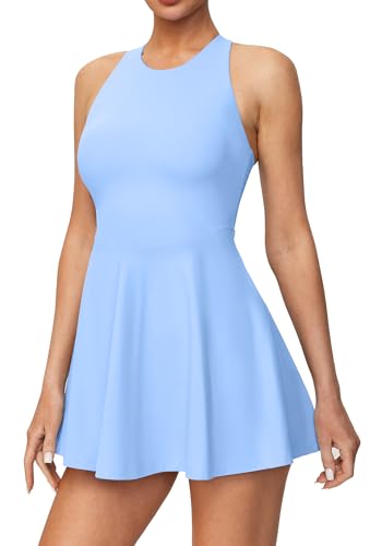 Ewedoos Tennis Dress with Shorts Underneath Athletic Dress for Women Active Workout Golf Dresses Easy Peasy