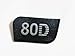NEW Camera Body Fuselage Name Nameplate Model Number Label Compatible with Canon EOS 80D