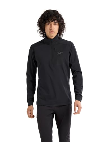 Arc'teryx Rho LT Zip Neck Men's | Lightweight Torrent Base Layer | Black, XX-Large