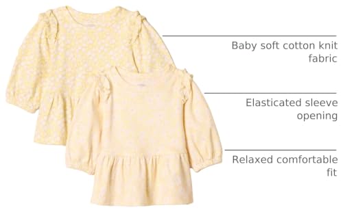 Image of Amazon Essentials x Sofia Grainge Toddler and Baby Girls' 3 /4 Sleeve Knit Top