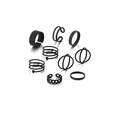 Locrccl 919 Pcs Bohemian Knuckle Stacking Rings Retro