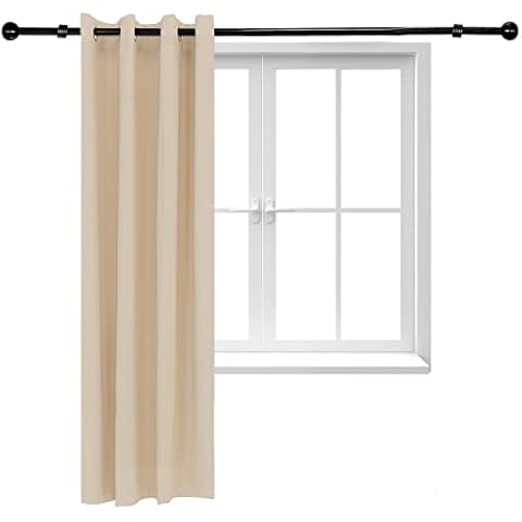 Sunnydaze Room Darkening Curtain with Tieback Cover