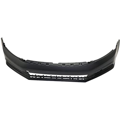 Image of FitParts Compatible with Volkswagen Jetta 2015-2018 Front Bumper Cover | Primed, Plastic, Ready to Paint, OEM 5C6807217MGRU, VW1000220