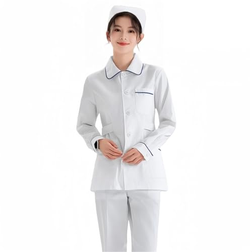 Conjunto dividido uniforme de enfermera manga larga vestidos médicos M