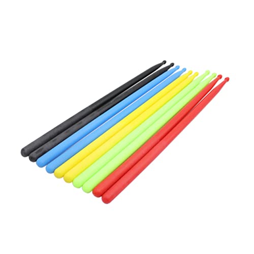 Baquetas de nylon negro para batería 3 pares miniatura 2
