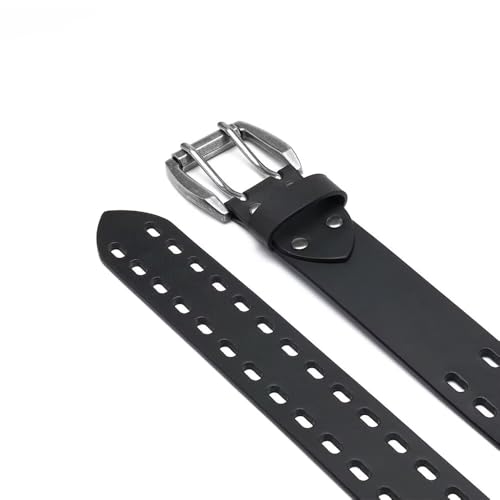 Fabio Valenti Men’s Casual Genuine Leather Jeans Belts 1 1/2" Wide Work Belt for Men3