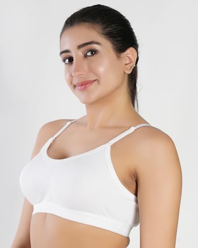 Image of Medium Impact Sports Bra for Women | Daily Use | Non-Wired | Non-Padded | Seamless Bra | Full Coverage | Suitable for Gym,Yoga,Workout