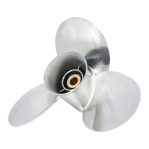Image of 15 1 /4x15 Ship Marine Engine Stainless Steel 3 Blade Outboard Propeller 15tooth for Y 150-300HP 6R1-45976-A0