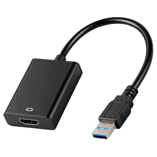 USB to HDMI Adapter HDMI to USB 1080P HD Video Audio Converter for PC