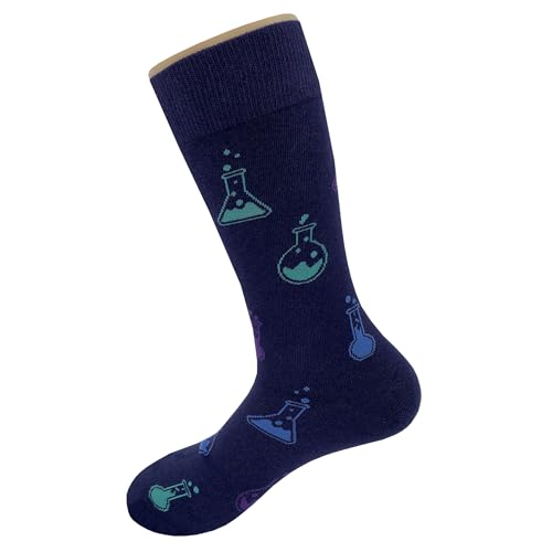 Chemistry Potion Dress Socks Funny Novelty Crazy Fun Design Men Size 8-12 Cotton Casual Crew Colorful Funky Fancy Socks Gift for Men3